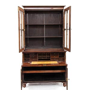Bookcase Regency inglese in piuma ... 