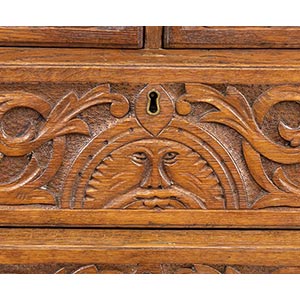 Scottish oak chest of drawers - ... 
