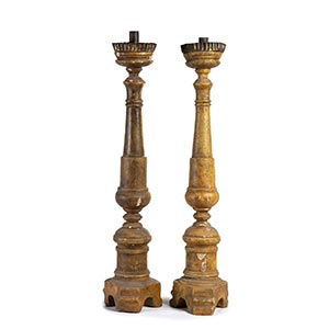 Pair of Italian lacquered wood ... 