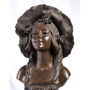 French Art Nouveau bust - early ... 