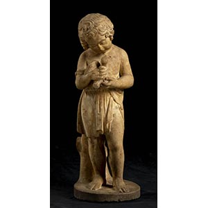 Italian marble sculpture of a young boy - ... 