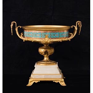 French Napoleon III gilded bronze cup, ... 
