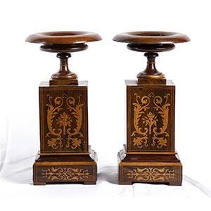 Pair of French Charles X pedestals - 19th ... 