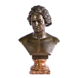 Busto francese in bronzo raffigurante Ludwig ... 