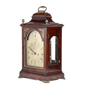 English mahogany table clock - ... 