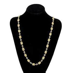 Gold necklace 18k yellow gold  link chains ... 