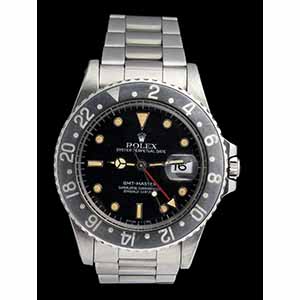 ROLEX GMT: steel wristwatch ref. 16750, year ... 
