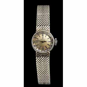 OMEGA: gold Ladys wristwatch  18k white ... 