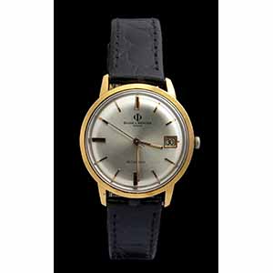 BAUME MERCIER: gold wristwatch, 1960s 18k ... 