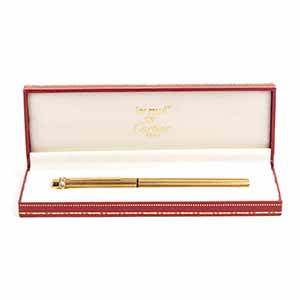 Le Must de CARTIER: fountain pen gold plated ... 