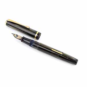 MINERVA: fountain pen, 14k gold ... 