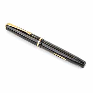 MINERVA: fountain pen, 14k gold nib black ... 