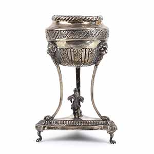 Italian silver vase - Naples, ... 
