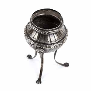 Italian silver vase - Naples, ... 