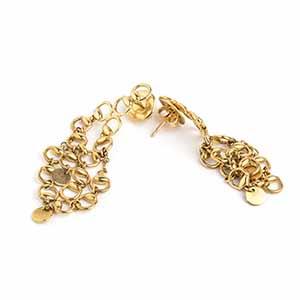 Gold pendant earrings - mark of ... 