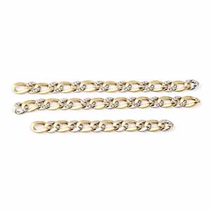 Gold bracelet with diamond and  extension ... 