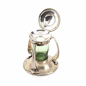 English sterling silver inkwell - ... 