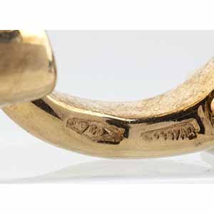 Gold earrings - mark of BULGARI, ... 