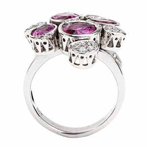Diamond tourmaline gold ring -     ... 