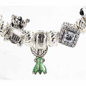 Sterling silver charms bracelet - ... 