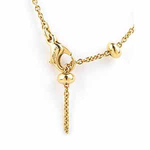 Multi gemstone gold drop necklace ... 