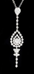 Diamond pendant necklace 18k white gold, ... 