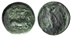 Sicily, Himera, c. 420-410 BC. Æ Tetras ... 
