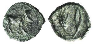 Sicily, Iaitos, c. 330-260 BC BC. Æ (12mm, ... 