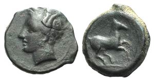 Carthaginian Domain, Sicily, c. 375-350 BC. ... 
