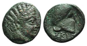 Macedon, Skione, c. 400-350 BC. Æ (17mm, ... 