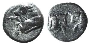 Caria, Uncertain, c. 500-450 BC. AR Hemiobol ... 