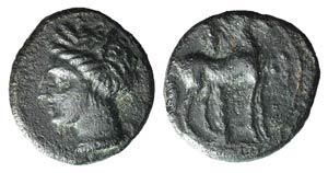 Carthage, c. 400-350 BC. Æ (16mm, 2.61g, ... 