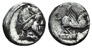Q. Titius, Rome, 90 BC. AR Denarius (15mm, ... 