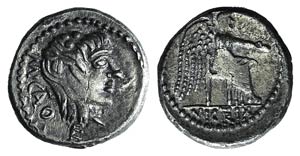 M. Cato, Rome, 89 BC. AR Quinarius (14mm, ... 