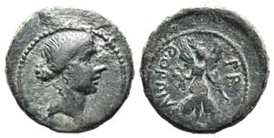 Q. Oppius, Uncertain mint, 46 BC. Æ (28mm, ... 