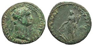 Domitian (81-96). Æ As (29mm, 10.96g, 6h). ... 