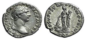 Trajan (98-117). AR Denarius (18mm, 3.39g, ... 