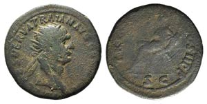 Trajan (98-117). Æ Dupondius (28mm, 12.24g, ... 