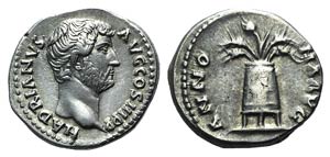 Hadrian (117-138). AR Denarius (17mm, 3.55g, ... 