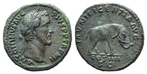 Antoninus Pius (138-161). Æ As (26mm, ... 