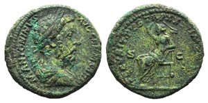 Marcus Aurelius (161-180). Æ As (26mm, ... 