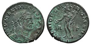 Maximianus (286-305). Æ Follis (25mm, ... 