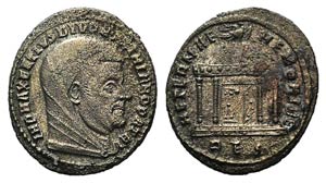 Divus Maximianus (died AD 310). Æ Follis ... 
