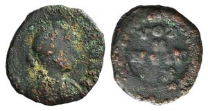Arcadius (383-408). Æ (12mm, 1.24g, 6h). ... 