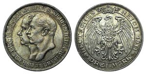 Germany, Prussia. Wilhelm II (1888-1918). AR ... 