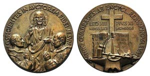 Papal, Pio XI (1922-1939). Æ Medal 1931 ... 