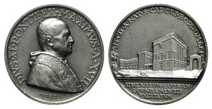 Papal, Pio XI (1922-1939). AR Medal 1938 ... 