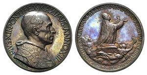 Papal, Pio XII (1938-1958). Æ Medal 1951 ... 