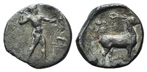 Bruttium, Kaulonia, c. 420-410 BC. AR Stater ... 