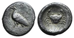 Sicily, Akragas, c. 490-483 BC. AR Didrachm ... 